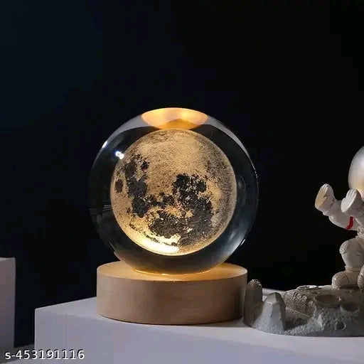 🌌✨ 3D Glass Astronomy Night Lamp with Dolphin Base – Solar System Fantasy LED Light 🌙