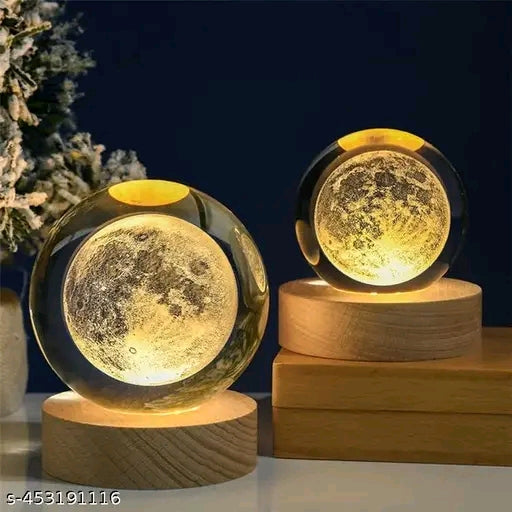 🌌✨ 3D Glass Astronomy Night Lamp with Dolphin Base – Solar System Fantasy LED Light 🌙